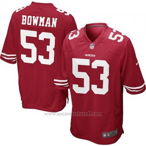 Camiseta San Francisco 49ers Bowman Rojo Nike Game NFL Nino
