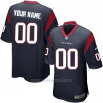 Camisetas NFL Replica Nino Houston Texans Personalizada Azul
