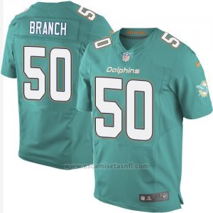 Camiseta Miami Dolphins Branch Verde Nike Elite NFL Hombre