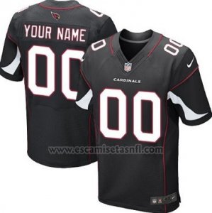 Camisetas NFL Elite Hombre Arizona Cardinals Personalizada Negro