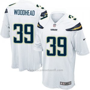 Camiseta San Diego Chargers Woodhead Blanco Nike Game NFL Hombre
