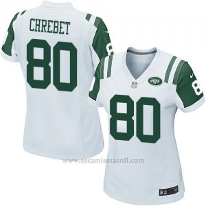 Camiseta New York Jets Chrebet Blanco Nike Game NFL Mujer