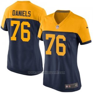 Camiseta Green Bay Packers Daniels Negro Amarillo Nike Game NFL Mujer