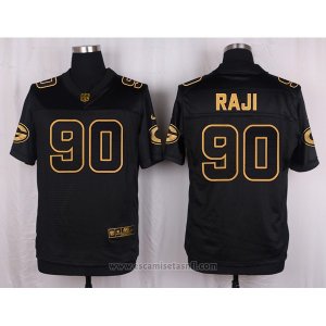 Camiseta Green Bay Packers Rajl Negro Nike Elite Pro Line Gold NFL Hombre