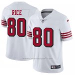 Camiseta NFL Limited Hombre San Francisco 49ers 80 Jerry Rice Blanco Rush Stitched Vapor Untouchable