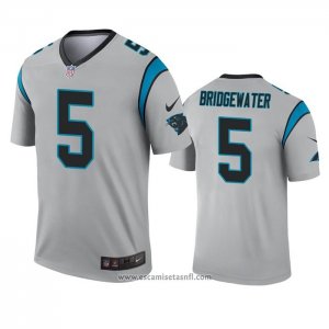 Camiseta NFL Legend Carolina Panthers Teddy Bridgewater Inverted Gris