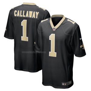 Camiseta NFL Game New Orleans Saints Marquez Callaway 1 Negro