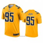 Camiseta NFL Legend Los Angeles Chargers Linval Joseph Inverted Oro