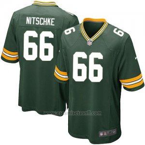 Camiseta Green Bay Packers Nitschke Verde Militar Nike Game NFL Nino