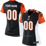 Camisetas NFL Limited Mujer Cincinnati Bengals Personalizada Negro
