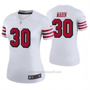 Camiseta NFL Legend Mujer San Francisco 49ers Greg Mabin Blanco Color Rush