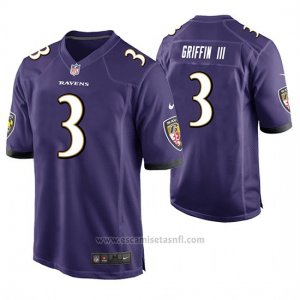 Camiseta NFL Game Hombre Baltimore Ravens Robert Griffin III Violeta