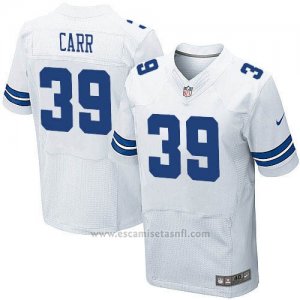 Camiseta Dallas Cowboys Carr Blanco Nike Elite NFL Hombre