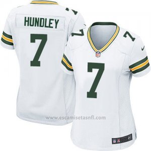 Camiseta Green Bay Packers Hundley Blanco Nike Game NFL Mujer2
