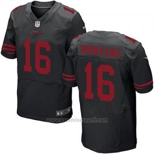Camiseta San Francisco 49ers Montana Negro Nike Elite NFL Hombre
