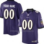 Camisetas NFL Limited Baltimore Ravens Personalizada Violeta