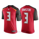 Camiseta NFL Limited Hombre Tampa Bay Buccaneers 3 Jameis Winston Speed Machine Limited Rojo