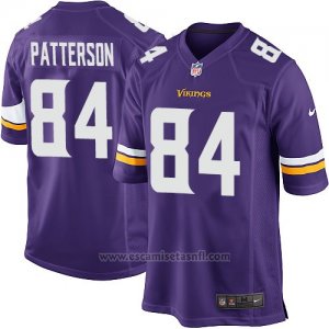 Camiseta Minnesota Vikings Patterson Violeta Nike Game NFL Nino