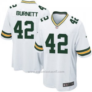 Camiseta Green Bay Packers Burnett Blanco Nike Game NFL Hombre