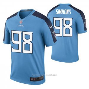 Camiseta NFL Legend Tennessee Titans Jeffery Simmons Color Rush Azul