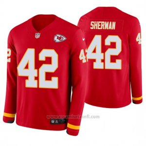 Camiseta NFL Hombre Kansas City Chiefs Anthony Sherman Rojo Therma Manga Larga
