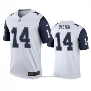 Camiseta NFL Legend Dallas Cowboys Andy Dalton Blanco Color Rush