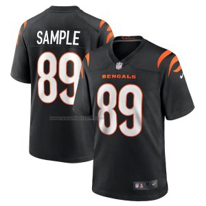 Camiseta NFL Game Cincinnati Bengals Drew Sample 89 Negro