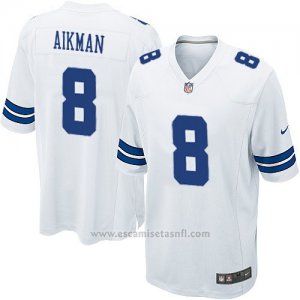 Camiseta Dallas Cowboys Aikman Blanco Nike Game NFL Hombre