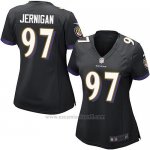 Camiseta Baltimore Ravens Jernigan Negro Nike Game NFL Mujer