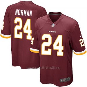 Camiseta Washington Redskins Norman Rojo Nike Game NFL Marron Nino