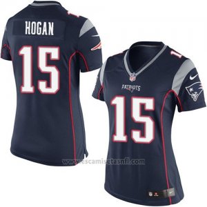 Camiseta New England Patriots Hogan Negro Nike Game NFL Mujer