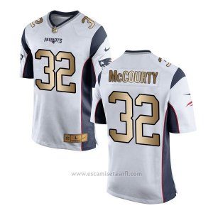 Camiseta New England Patriots Mccourty Blanco Nike Gold Game NFL Hombre
