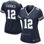 Camiseta Dallas Cowboys Staubach Negro Nike Game NFL Mujer