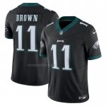 Camiseta NFL Limited Philadelphia Eagles A.J. Brown Vapor F.U.S.E. Negro