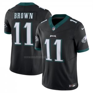 Camiseta NFL Limited Philadelphia Eagles A.J. Brown Vapor F.U.S.E. Negro