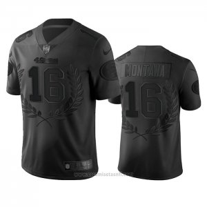 Camiseta NFL Limited San Francisco 49ers Joe Montana MVP Negro