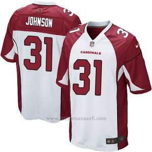Camiseta Arizona Cardinals Johnson Blanco Rojo Nike Game NFL Nino