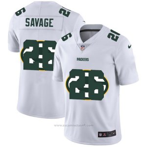 Camiseta NFL Limited Green Bay Packers Savage Logo Dual Overlap Blanco