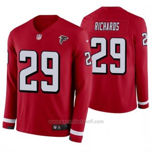 Camiseta NFL Hombre Atlanta Falcons Jordan Richards Rojo Therma Manga Larga