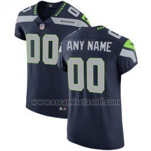 Camisetas NFL Elite Hombre Seattle Seahawks Personalizada Azul