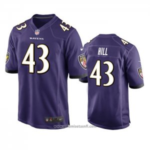 Camiseta NFL Game Baltimore Ravens Justice Hill Violeta