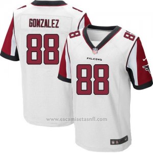 Camiseta Atlanta Falcons Gonzalez Blanco Nike Elite NFL Hombre