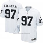 Camiseta Oakland Raiders Edwaros Jr Blanco Nike Game NFL Hombre