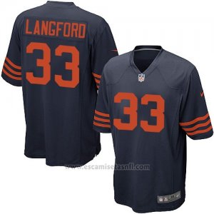 Camiseta Chicago Bears Langford Azul Nike Game NFL Nino