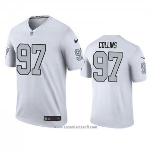 Camiseta NFL Legend Las Vegas Raiders Maliek Collins Blanco Color Rush