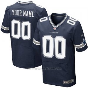 Camisetas NFL Elite Hombre Dallas Cowboys Personalizada Azul