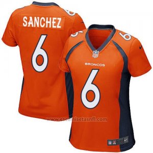 Camiseta Denver Broncos Sanchez Naranja Nike Game NFL Mujer