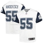 Camiseta NFL Game Nino Dallas Cowboys Leighton Vander Esch Blanco Color Rush