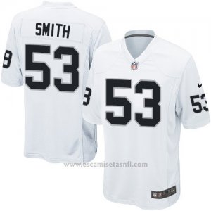 Camiseta Oakland Raiders Smith Blanco Nike Game NFL Hombre