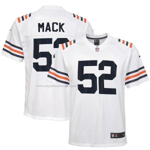 Camiseta NFL Game Nino Chicago Bears Khalil Mack 2019 Alterno Classic Blanco